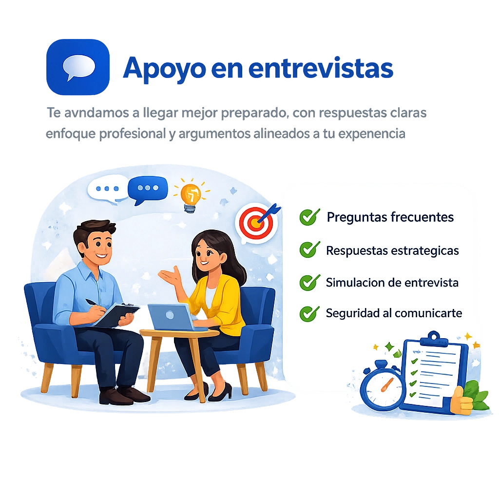 Apoyo en entrevistas